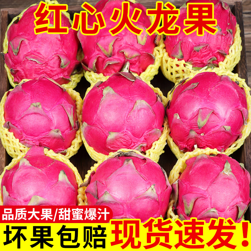 海南金都一号红心火龙果5斤新鲜大果应当季红肉密宝时令水果整箱3